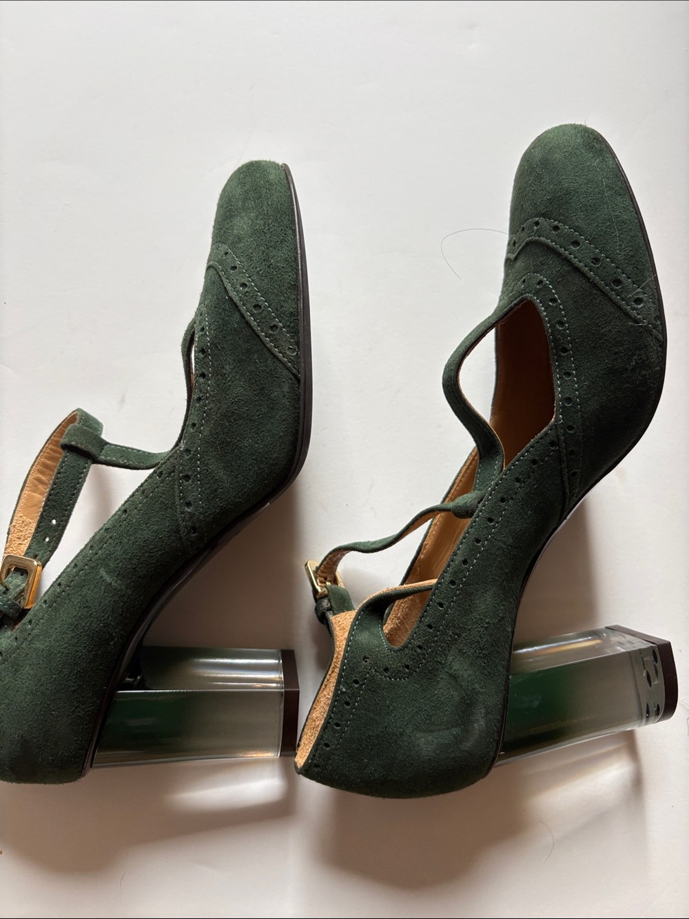 Ann Mashburn Lucite, Acrylic Heels - Picture 2 of 13